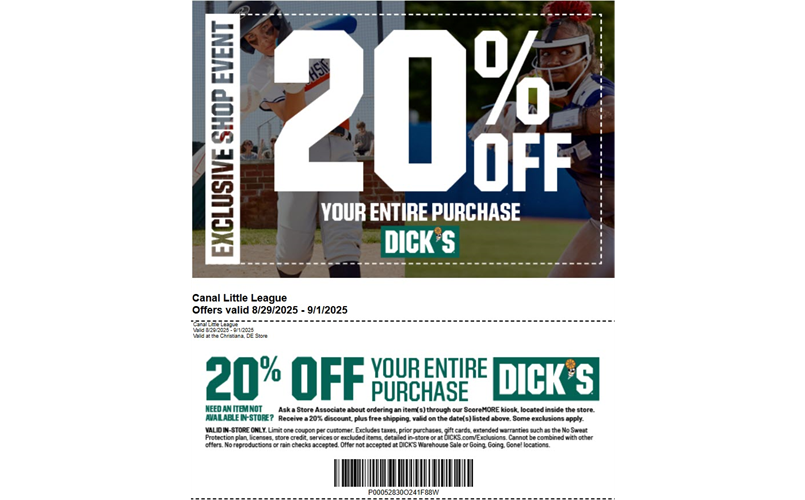 Dick's Sporting Good - 20% Off